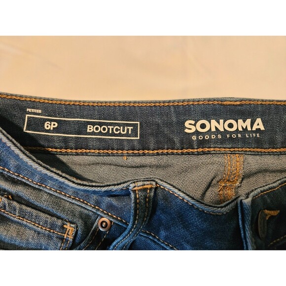 Sonoma Goods For Life Women's Medium Wash Bootcut Denim Jeans Size 6P - Picture 11 of 12